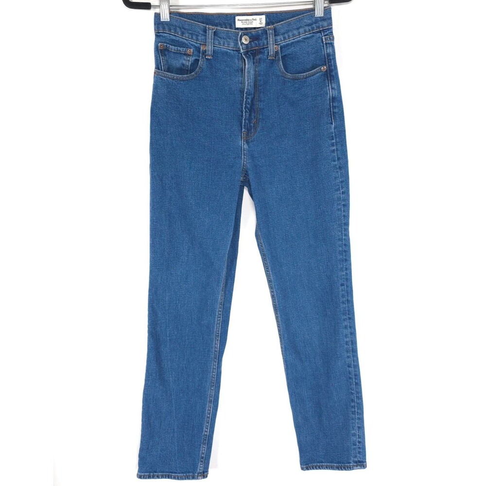 ABERCROMBIE & FITCH Women's Jeans 27 4L Ankle Straight Ultra High Rise J8985